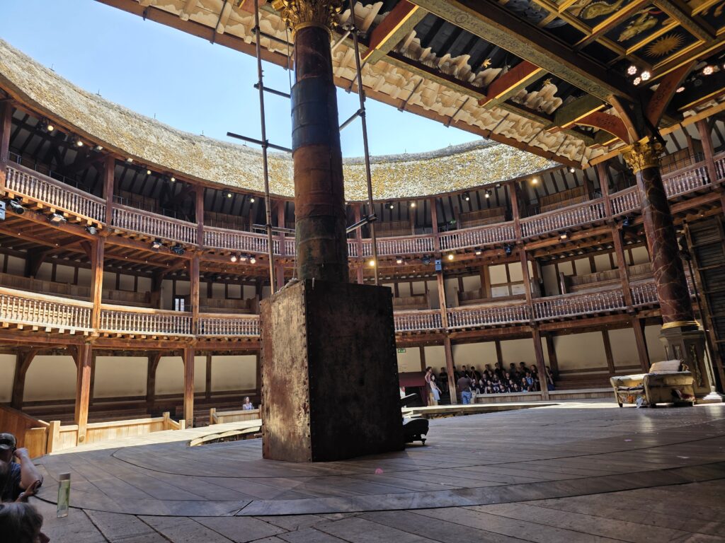 Interior view of Shakespeare's Globe Theatre
